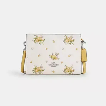 Slim Crossbody Bag With Floral Print