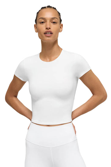 ALO Softsculpt Precision Short Sleeve Top White