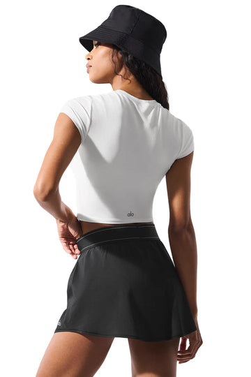 Alosoft Crop Finesse Short Sleeve White