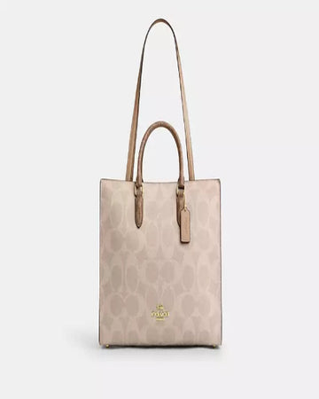 Coach Maggie Tote Bag In Blocked Signature Canvas