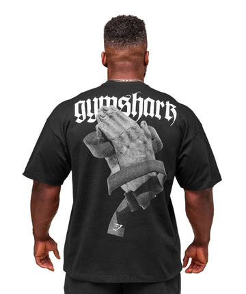Prayer Hands T-Shirt extreme oversized fit
