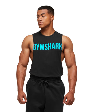 Prime Drop Arm Tank slim fit Black/Brand Blue