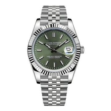 SEIKO MOD DATEJUST MINT GREEN