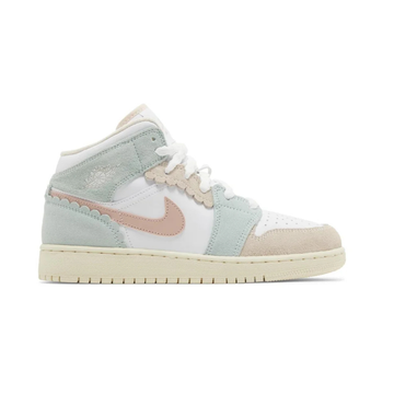 Air Jordan 1 Mid SE "Pink Oxford" (GS)