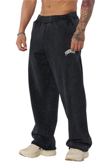 YOUNG LA 2088 - New Wave Baggy Sweats Black Wash