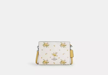 Slim Crossbody Bag With Floral Print