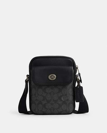 Turnlock Crossbody Bag In Signature Canvas