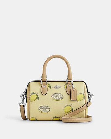 Mini Rowan Crossbody Bag With Lemon Print