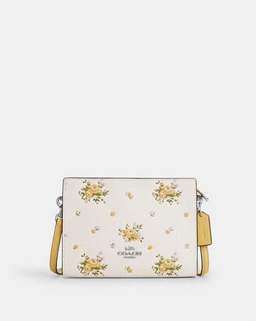 Slim Crossbody Bag With Floral Print