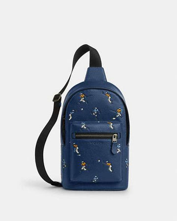 West Pack With Baseball Print