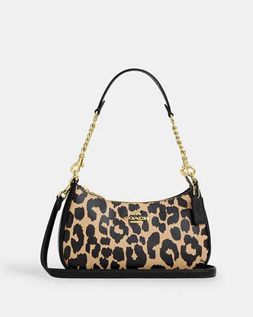 Teri Shoulder Bag With Leopard Print