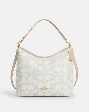 Laurel Large Shoulder Bag In Sketch Signature Canvas