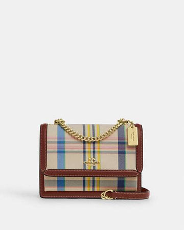 Klare Crossbody Bag With Plaid Print