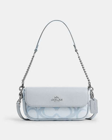 Hailey Flap Bag In Sketch Signature Canvas