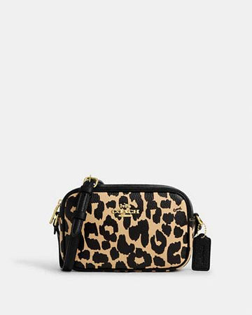 Mini Jamie Camera Bag With Leopard Print