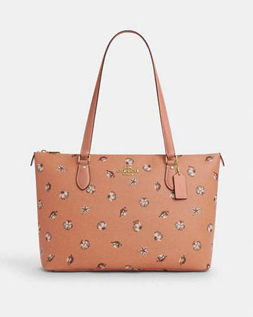 Gallery Tote Bag With Shell Print