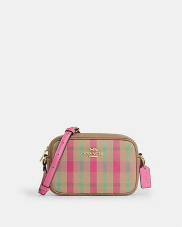 Mini Jamie Camera Bag With Plaid Print