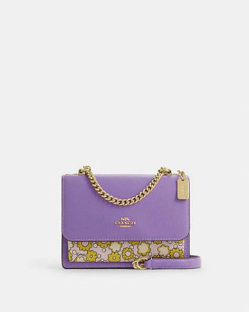 Mini Klare Crossbody Bag In Colorblock With Floral Print