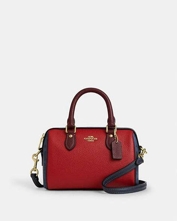 Mini Rowan Crossbody Bag In Colorblock Signature Canvas