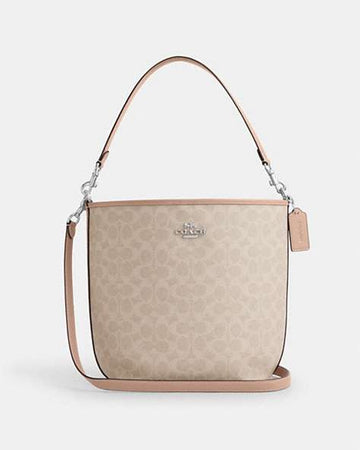 City Large Bucket Bag In Signature Canvas