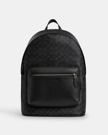 West Backpack In Signature Canvas