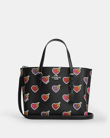 Mollie Tote Bag 25 With Heart Bolt Print
