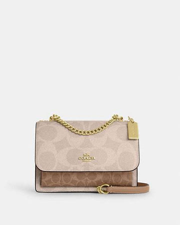 Klare Crossbody Bag In Blocked Signature Canvas