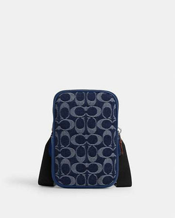 Aden Crossbody Bag In Signature Denim