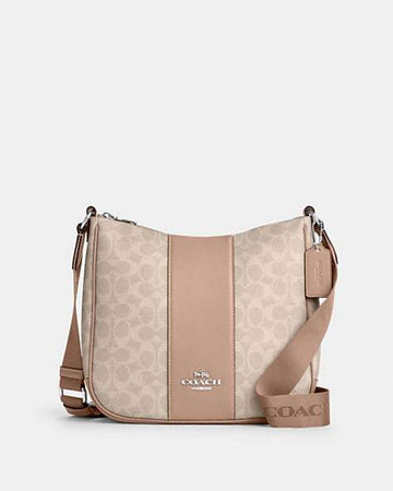 Ellie File Bag In Signature Canvas With Stripe