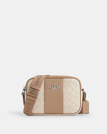 Jamie Camera Bag In Signature Canvas With Stripe