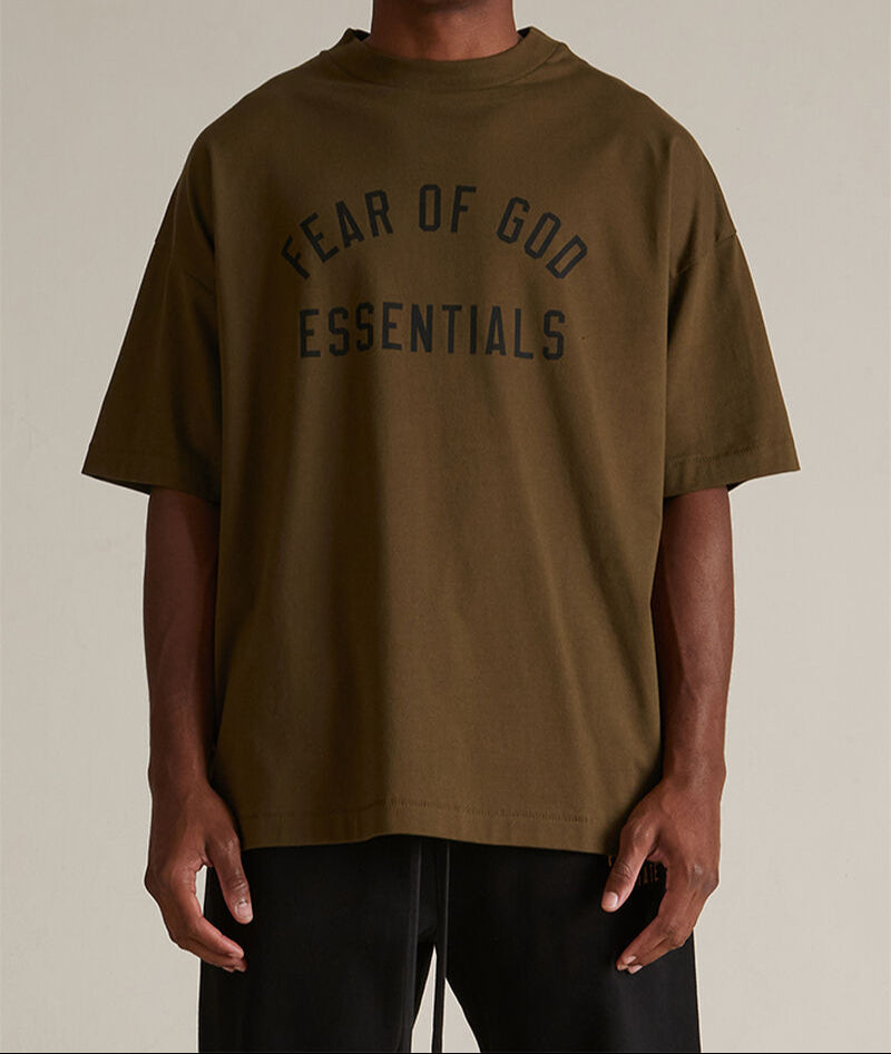 Fear of God Essentials Jersey Crewneck Tee 'Olive'