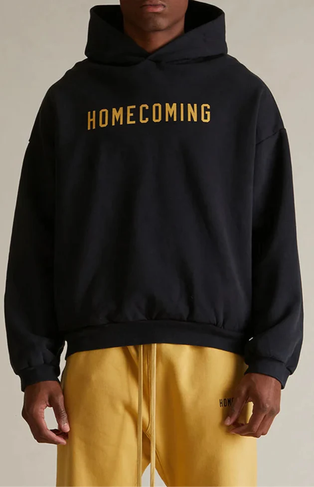 Fear of God Essentials Black Heavy Fleece Hoodie