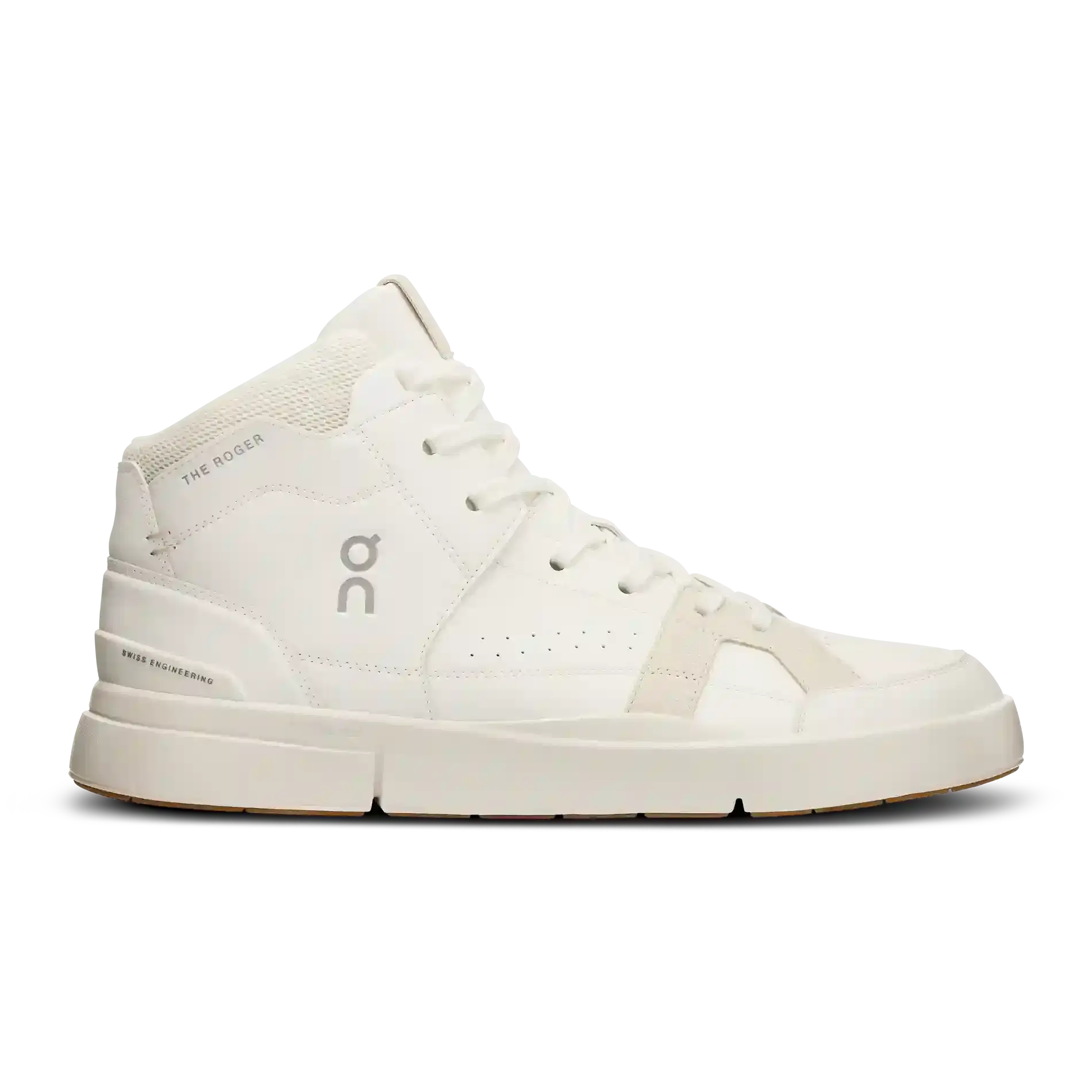 On Running THE ROGER Clubhouse Mid White Sand On Running - Shoe size: UK 7 Sneakers | Shop From The Mirage