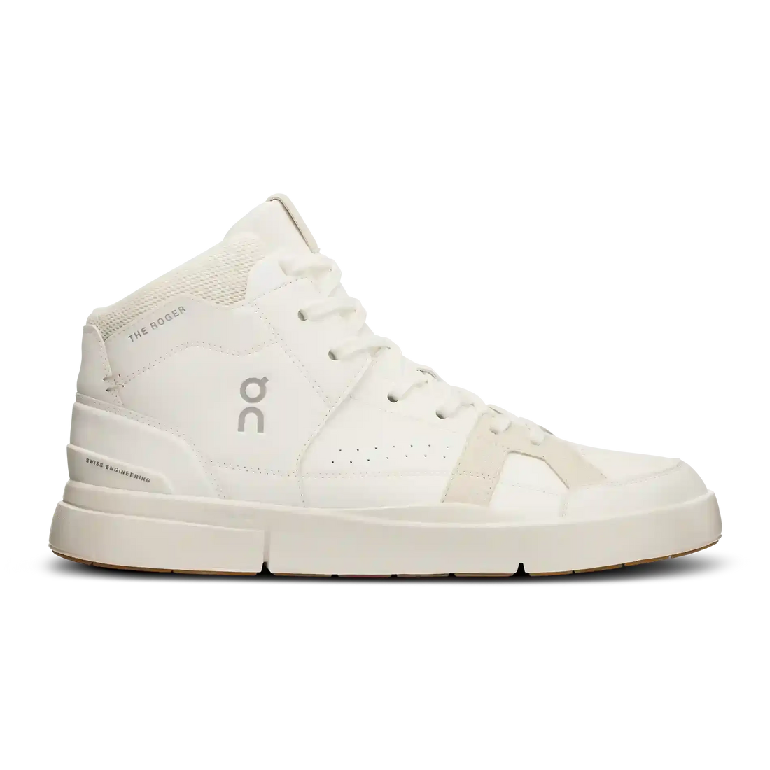 On Running THE ROGER Clubhouse Mid White Sand On Running - Shoe size: UK 7 Sneakers | Shop From The Mirage