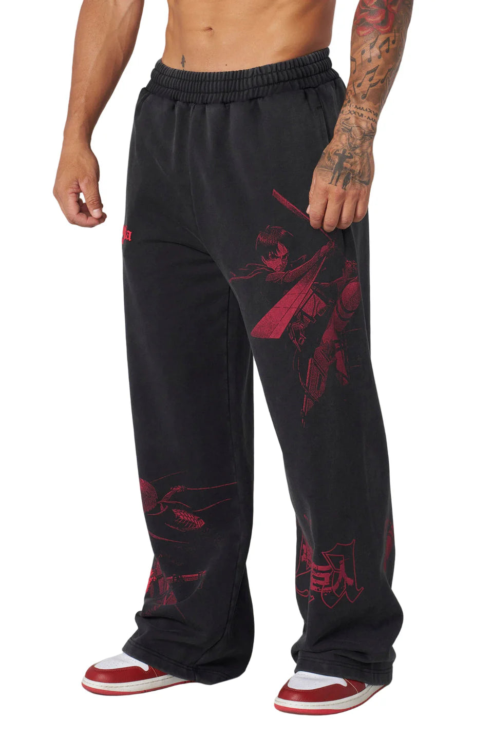 2128 - AOT© x YLA Baggy Joggers The Hunters