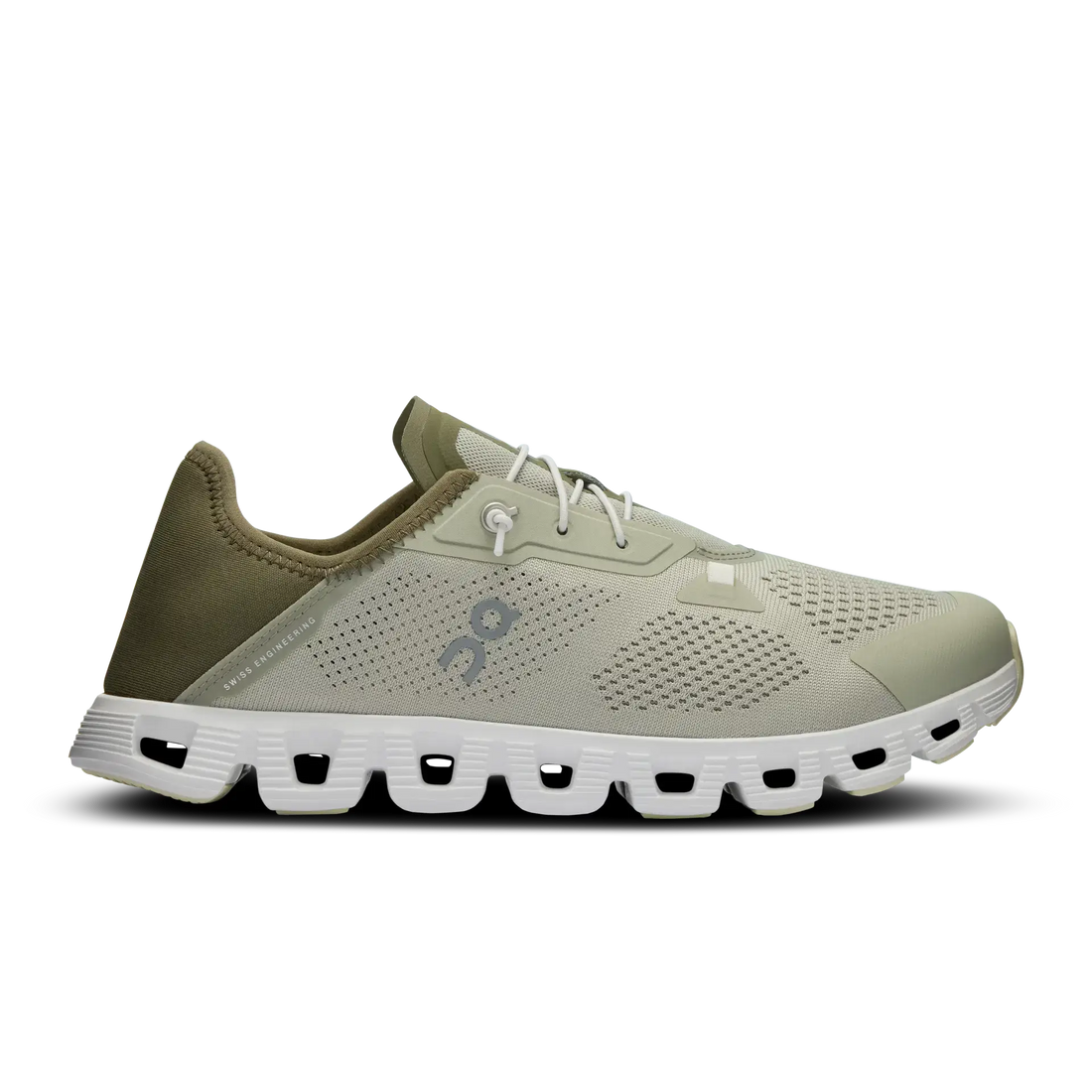 On Running On Running Cloud 5 Coast 'Chalk/Olive' - Shoe size: UK 7 Sneakers | Shop From The Mirage