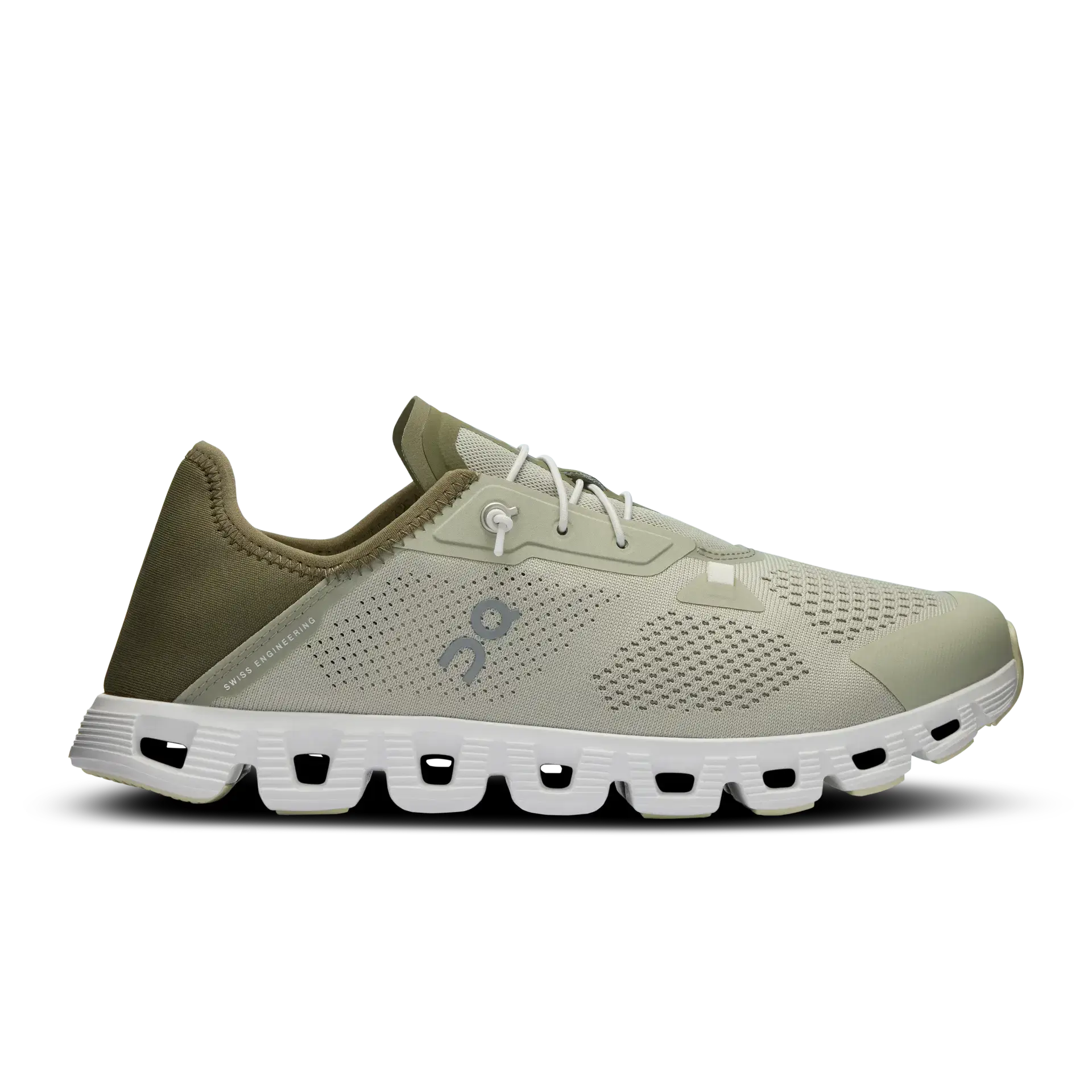 On Running On Running Cloud 5 Coast 'Chalk/Olive' - Shoe size: UK 7 Sneakers | Shop From The Mirage