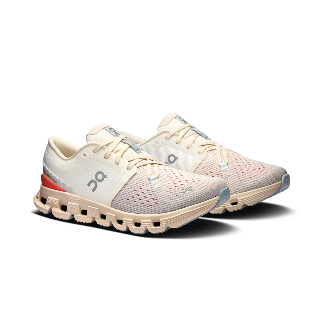 On Running Cloud X 4 Ivory Salmon (W)