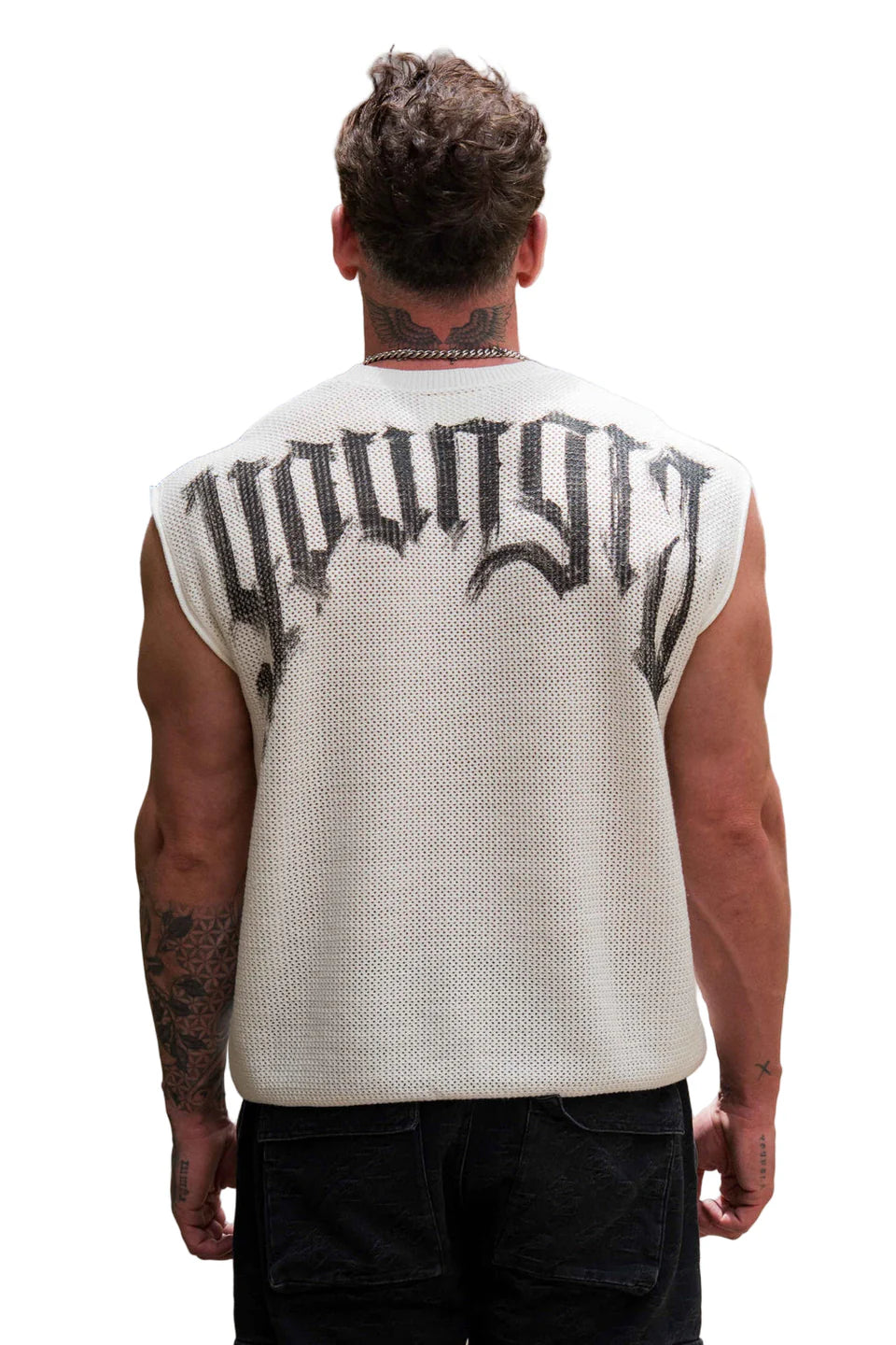 3012 - Drop Shoulder Knit Cut-Off White