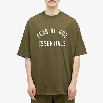 Fear of God Essentials Jersey Crewneck Tee 'Military'