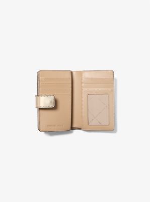 Jet Set Medium Wallet with Metallic Logo