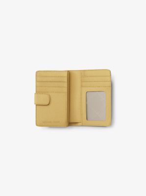 Medium cross-grain leather wallet