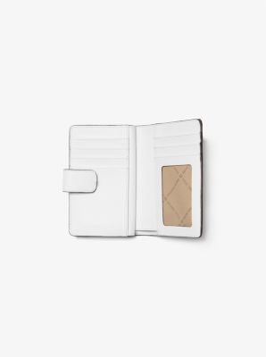 Medium cross-grain leather wallet