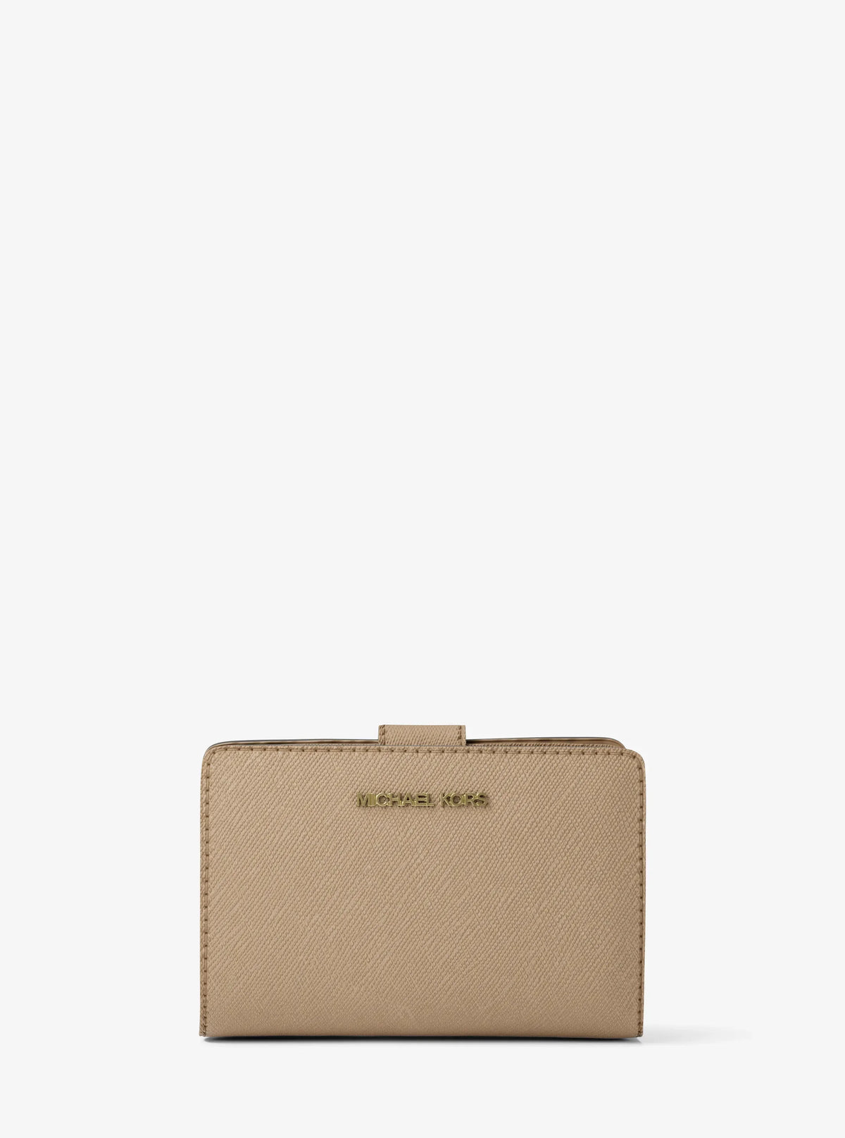 Michael Kors Medium Crossgrain Leather Wallet Camel