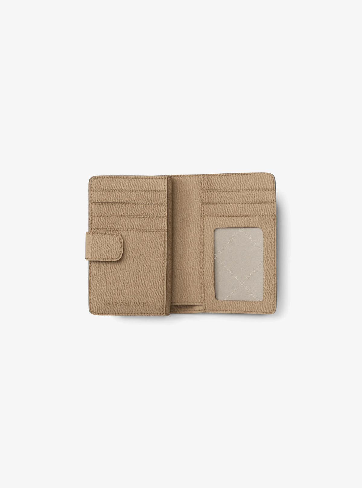 Michael Kors Medium Crossgrain Leather Wallet Camel view 2