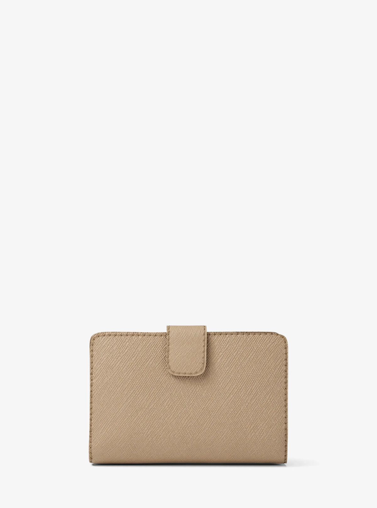 Michael Kors Medium Crossgrain Leather Wallet Camel view 3