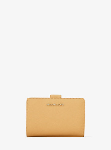 Michael Kors Medium Crossgrain Leather Wallet Honeywheat