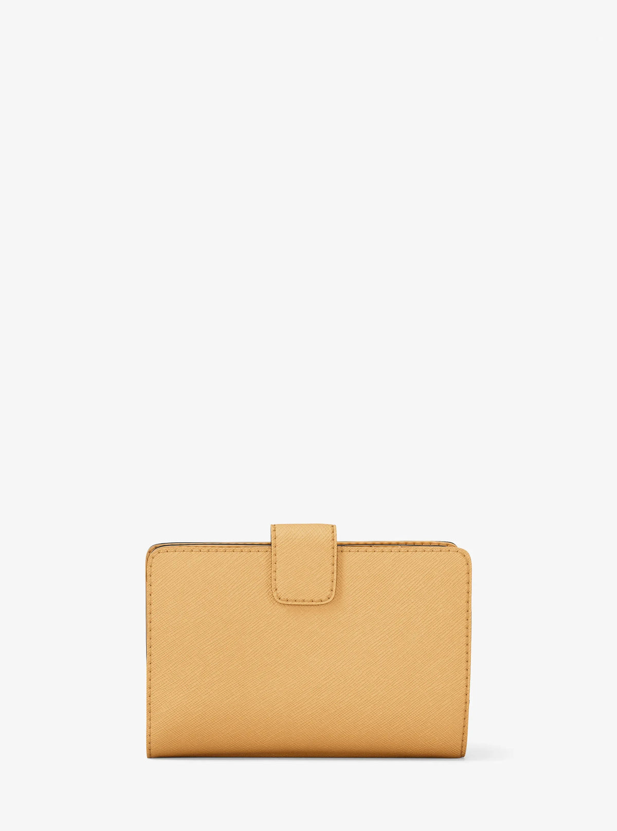 Michael Kors Medium Crossgrain Leather Wallet Honeywheat view 3