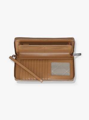 Large Continental Wallet in Grained Leather