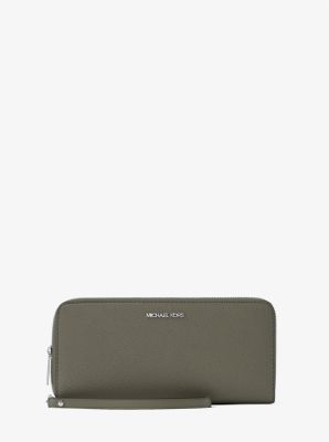 Large Continental Wallet in Grained Leather